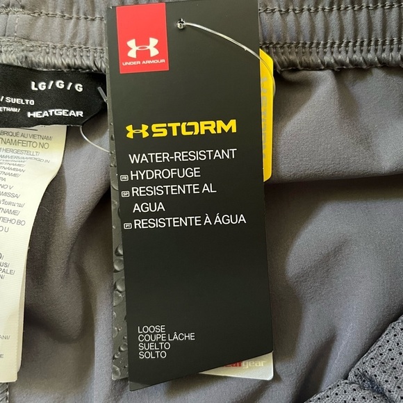 NWT Under Armour Men's Storm Grey Athletic Pants Size Large Water Resistant - Picture 10 of 14